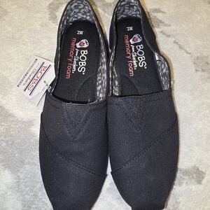 Skechers BOBS Black Slip-On Loafers